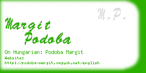 margit podoba business card